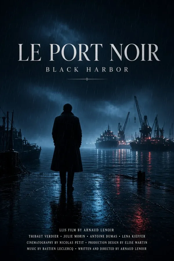 Affiche fictive : Le Port Noir